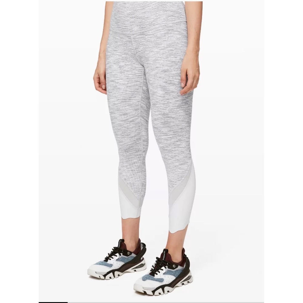 Lululemon Wunder Under Scalloped Hem High-Rise Crop 23" Full-On Luon